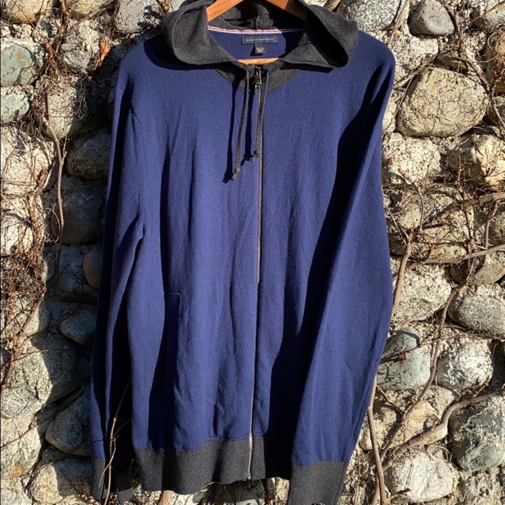 Banana republic cotton/wool blend hoodie men’s XL